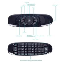 Mando a distancia inteligente C120, periférico inalámbrico con retroiluminación de 7 colores, 2,4G, RF, inglés, para Android, Smart TV Box - details 3