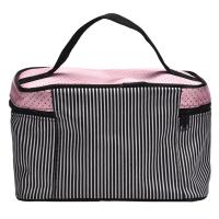 Bolsas de Maquillaje a Rayas con Lazo Neceser de Viaje para Mujer Organizador de Aseo de Belleza - details 8