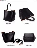 Bolso de hombro de cuero de lujo para mujer, bandolera con asa superior, gran capacidad, 2021 - details 5