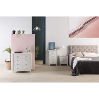 Comoda Noche Blanca de 5 Cajones Conjunto de Muebles para Sala de Estar - details 5