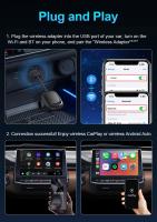 Adaptador inalámbrico CarPlay para coche, Dongle USB 2 en 1 con cable, Android, para VW, Toyota, Audi, Skoda y Audi - details 9