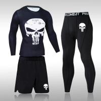 Traje Deportivo de Compresión para Hombres Pantalones de Gimnasio de Lana - details 9