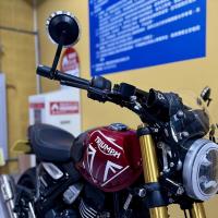Kit de espejos retrovisores laterales para manillar de aleación de aluminio CNC para motocicleta, Kit de espejo final para Triumph Street Triple S 765 765RS 765R Bobber T120 Daytona 660 675 T120 T100, etc. - details 15