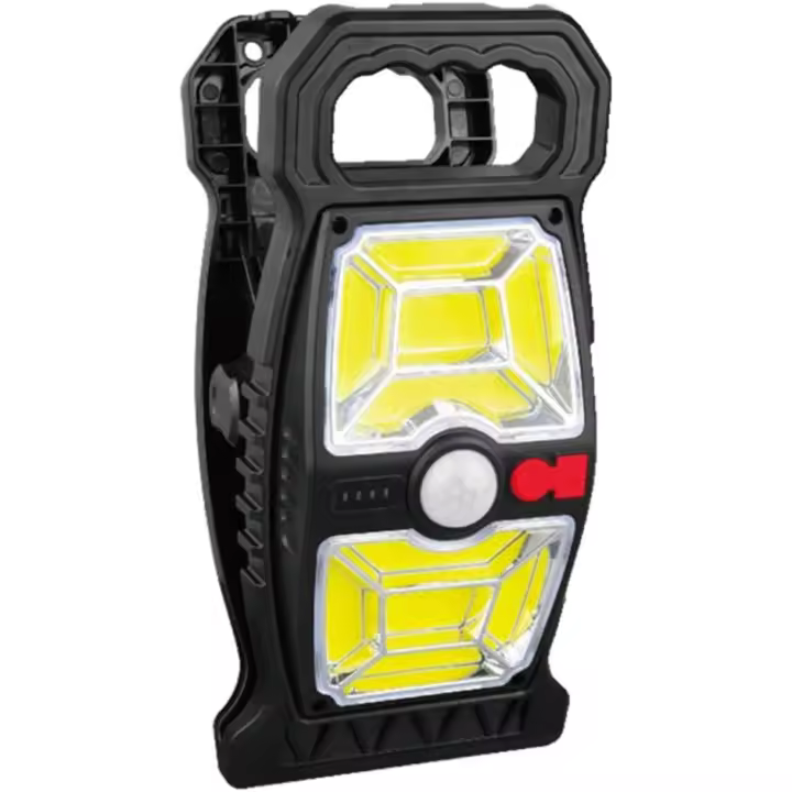 Luz solar con clip para exteriores, impermeable, de emergencia, luz de movimiento solar COB portátil con múltiples métodos de instalación, adecuada para cercas, garajes, campamentos (1 paquete) - 1