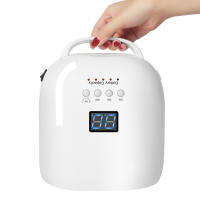 Secador de esmalte de Gel inalámbrico, lámpara LED UV recargable, luz roja para manicura con mango, 86W - details 7