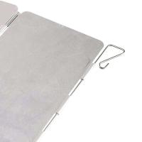 Cubierta para estufa de gas, 10 piezas, camping al aire libre, picnic, quemador de cocina, red, red a prueba de viento de aleación de aluminio - details 6