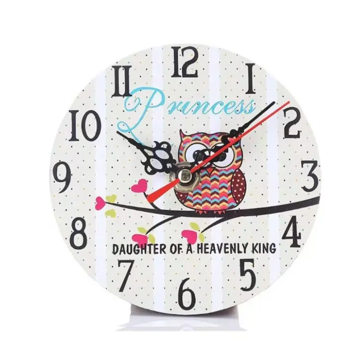 Cubierto por reloj de papel Vintage de madera MDF, decoración del hogar, reloj de pared, reloj de escritorio de forma redonda, sala de estar - 1