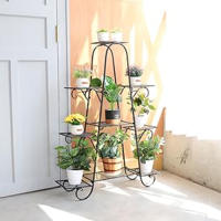 UNHO Estanterias para Plantas de Metal Soporte Escalera Macetas Decorativo 93x25x129cm - details 6