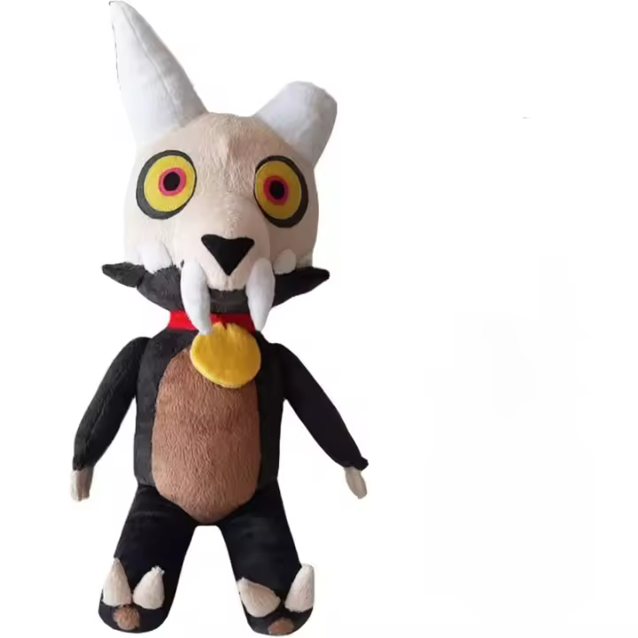 Animal de peluche de lobo de peluche, casa de búho, casa de búho, muñeca de lobo malo grande, lindo, rey de dibujos animados - 1