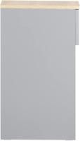 Auxiliares para Salón Mesilla de Noche Estrecha para Dormitorio con 1 Cajón y 1 Compartimento Abierto Blanco y Madera 20 x 35 x 60 cm FBT111-WNx2 ES - details 42