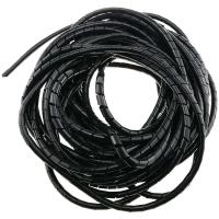 Organizador de alambre en espiral de 6mm y 10m, carcasa de tubo de envoltura, manguitos de Cable, tubo de bobinado negro - details 5