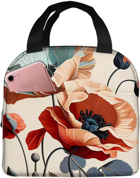 Bolsa de almuerzo portátil Green Star Space para hombres y mujeres, fiambrera aislada, Totes reutilizables, trabajo, Picnic, Camping - 1