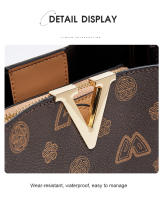 FOXER-Bolso cruzado de cuero sintético para mujer, bandolera con estampado de cubo - details 32