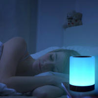 Luz Nocturna táctil Led recargable, lámpara de mesita de noche de enfermería, pequeña e innovadora, 6 colores, ajustable - details 8