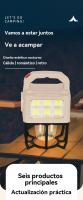 Luz camping recargable solar Portátil multifunción al aire libre carpa Linterna niña - details 0