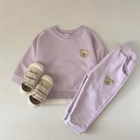 Conjunto De Ropa Para Bebé Niño Otoño Moda Conjunto Deportivo Con Sudadera De Oso Y Pantalones 2 Piezas Adecuado Para 1-3 Años Unisex - details 4