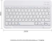 Miniteclado inalámbrico Portátil con Bluetooth, recargable para Apple, iPad, iPhone, Samsung, tableta, teléfono, iOS, Android, Windows - details 20