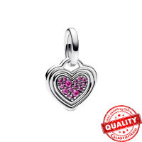 Increíble nueva Plata de Ley 925, abalorio rosa divisible para amor y madre e hija, compatible con Pulsera Original, regalo de joyería DIY para el Día de San Valentín - details 0