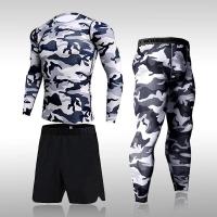 Conjunto de Correr Camuflaje de Secado Rápido Traje Deportivo de Compresión para Hombres - details 1