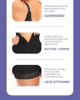 Slimming Shapewear for Women Postpartum Tummy Control Body Shaper Butt Lifter Bodysuit Zipper Open Bust Open Crotch Corset Fajas - details 4