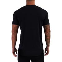 Camiseta interior de Fitness para hombre, camisa de manga corta de algodón con estampado cruzado personalizado para correr, gimnasio, culturismo, entrenamiento - details 2