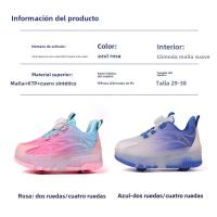 Nuevos Zapatos Para Turbas Con Ruedas Extraíbles, Zapatos Deportivos, Zapatos Luminosos - details 0