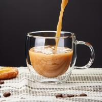 Taza De Café De Vidrio Borosilicato De Doble Capa 250ml Con Asa Resistente a Altas Temperaturas Para Jugos Leche Y Bebidas Calientes - details 0