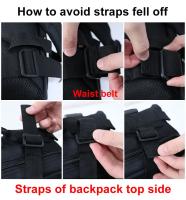 Mochila táctica militar 3P, para exteriores, impermeable, Senderismo, fundas de caza y acampada, 50 l, gran capacidad, para hombre - details 48