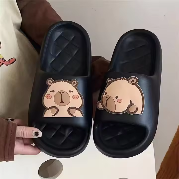 Chanclas Deportivas de Capybara para Mujer Zapatillas de Viaje de Goma y Plástico - 1