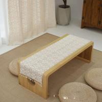 Funda vintage rectangular ahuecada de crochet, mantel ENCE, bandera suave para mesa de comedor - details 8