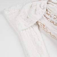 Vestido de encaje clásico versátil de moda para mujer, nuevo y personalizado, con hombros descubiertos - details 4