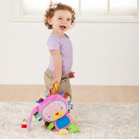 Juguete de Peluche Oscuro de Elefante con Campanilla para Bebé Juguetes Sensoriales para Recién Nacidos y Niños Pequeños Regalos Recomendado para Bebés - details 5