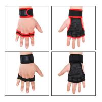 Guantes de Gimnasio Antideslizantes Soporte de Muñeca para Levantamiento de Pesas y Crossfit - details 0