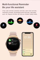 2025 nueva pantalla amoled de 1,27 pulgadas llamada Bluetooth NFC asistente de voz GPS seguimiento de movimiento frecuencia cardíaca monitoreo del sueño para relojes de salud inteligentes Android e ios, regalo exclusivo para mujeres - details 14