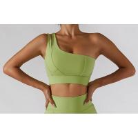 Sujetador deportivo sexy de un solo hombro para mujer, ropa interior de entrenamiento de gimnasia, chaleco para correr de alto soporte - details 10