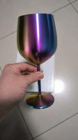 Copa de champán de vino tinto de acero inoxidable 304 de color Sier de oro rosa para fiesta de restaurante y Bar - details 0
