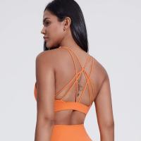 Sujetador deportivo de yoga con cordones cruzados en la espalda de alto impacto, transpirable, para gimnasio, para mujer - details 4