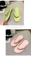 Chanclas planas Inspopulareva ultraligeras de verano para mujer, zapatos de playa dulces en colores caramelo, prendas de vestir enrolladas para niñas - details 16