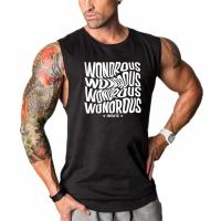 Camiseta de Musculación Sin Mangas de Algodón Estampada Divertida y Energética para Verano Fitness Ropa de Gimnasio Casual para Hombres de la Marca Muscleguys Cuidado de la Tela: Lavado en Máquina - details 2