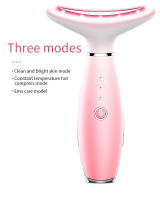 Tratamiento de Cuello Herramienta de Belleza para Alivio de Arrugas Vibración Caliente Luz de Color - details 6
