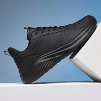 Zapatillas de deporte con amortiguación de cuero zapatos para correr casuales ligeros para hombres zapatos para hombres de otoño e invierno - details 2
