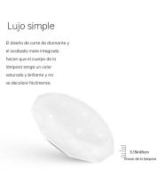 Panel de luz de techo de 18 W y 36 W, decoración de cocina y sala de estar, iluminación interior moderna, material de cuerpo de plástico y pantalla de resina. - details 7