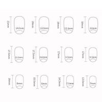 24 puntas artificiales amarillas de color sólido, ideales para decoración de uñas en casa, belleza - details 4