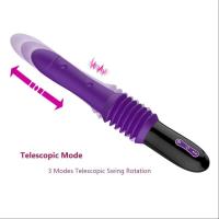 Consolador telescópico vibrador automático hacia arriba y hacia abajo masajeador punto G empuje retráctil coño vibrante juguetes sexuales de gran tamaño para mujeres - details 2