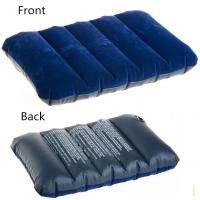 Cojín de aire portátil, almohada inflable cuadrada plegable para viaje en coche, senderismo - details 4
