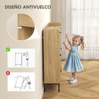 Organizador de Zapatos Ajustable 4 Puertas Abatibles con Estantes 16 Pares para Pasillo Reducido - details 7