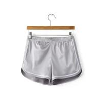 Shorts de verano de seda fina para mujer, shorts casuales blancos de playa - details 15