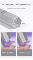 Mini Secador de Uñas Portátil LED UV Lámpara UV Giratoria 360° para Esmalte de Uñas de Gel con Soporte Magnético Lámpara de Mano de Secado Rápido - details 2