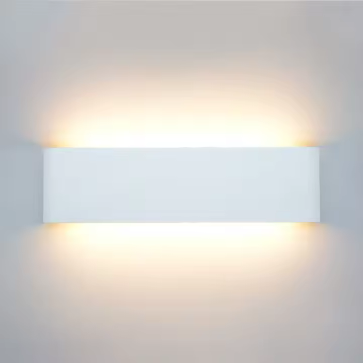 Apliques de pared modernos cableados, luces de montaje en pared LED IP65 para exteriores que brillan hacia arriba y hacia abajo para sala de estar, pasillo y dormitorio - 1