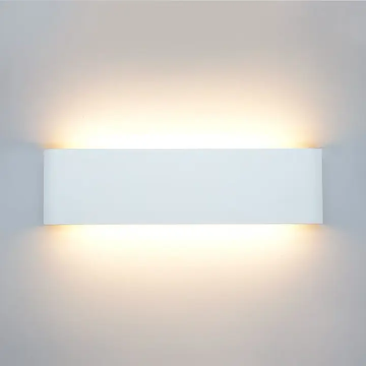 Apliques de pared modernos cableados, luces de montaje en pared LED IP65 para exteriores que brillan hacia arriba y hacia abajo para sala de estar, pasillo y dormitorio - 1